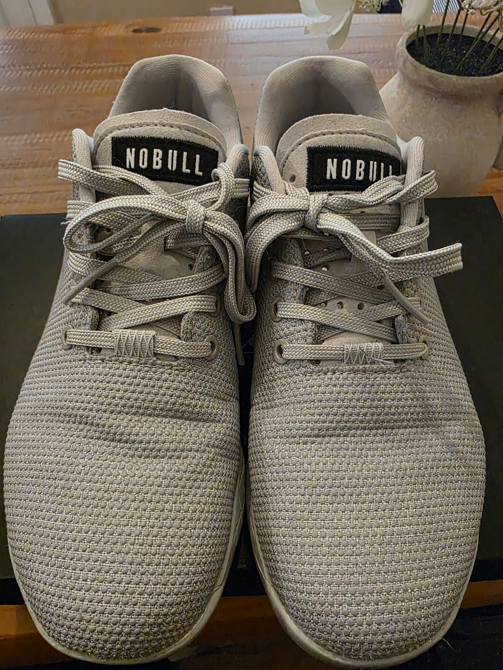 NOBULL Light Gray Knit Training Sneakers